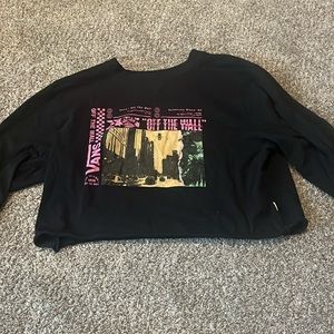 vans crop top size small